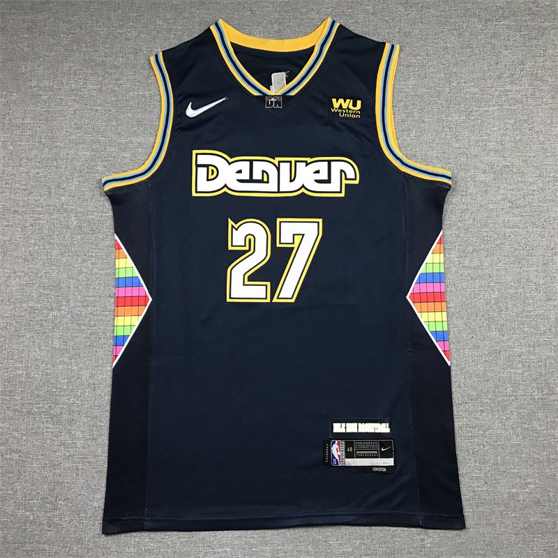 Men Denver Nuggets #27 Murray Dark blue 2022 City Edition Nike NBA Jersey->houston rockets->NBA Jersey